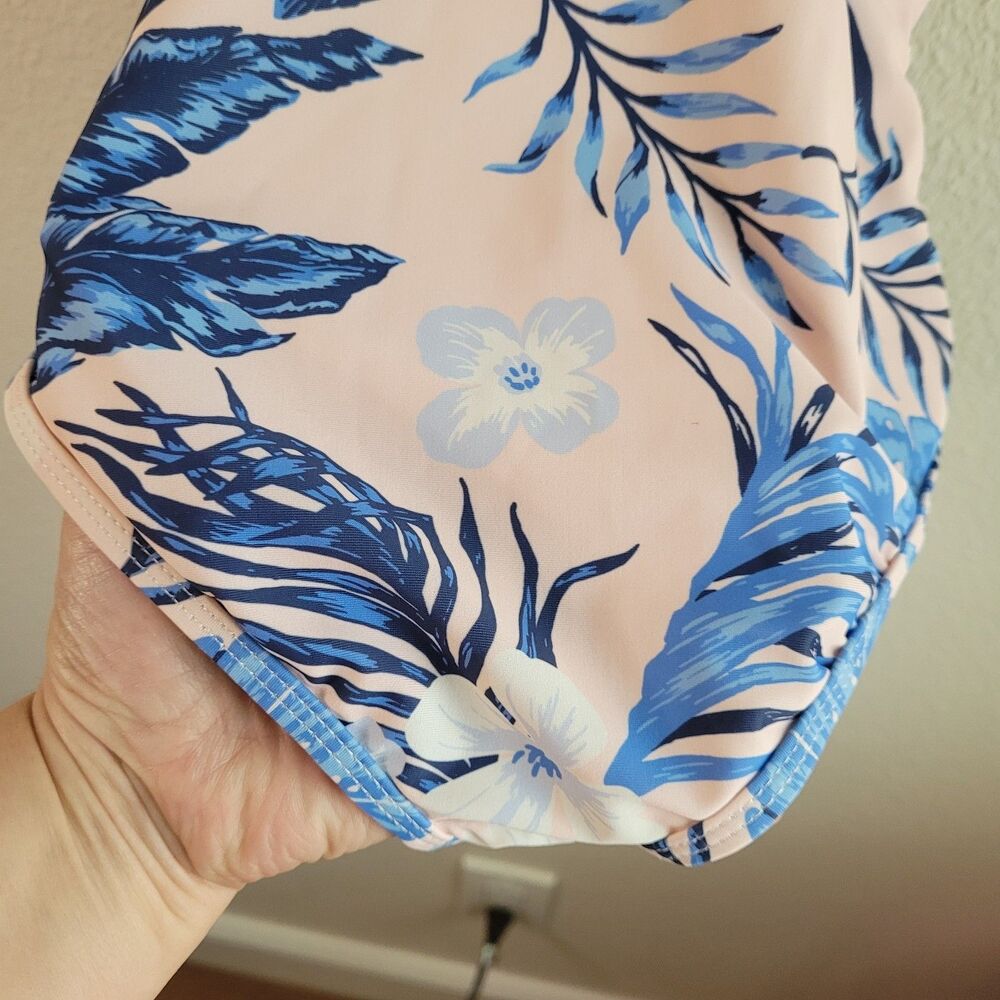 Tommy Bahama Swimsuit One Piece Girls Size 4T Pink Blue Ruffles Bathing Suit - Picture 13 of 16